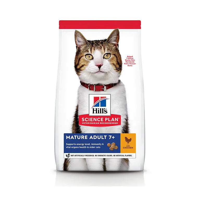 Hill’s Science Plan Mature Adult 7+ Cat Food With Chicken Hills