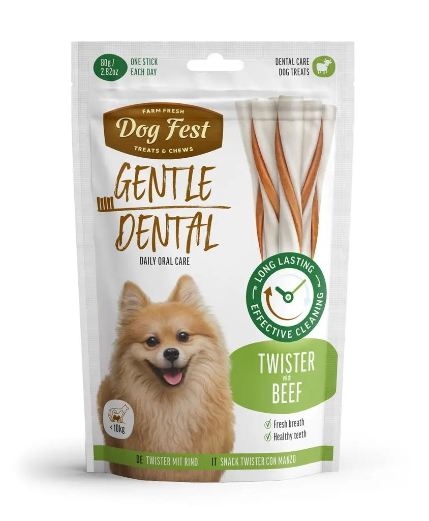Dog Fest Dental Treats For Adult Dogs Twister 80g DOG FEST