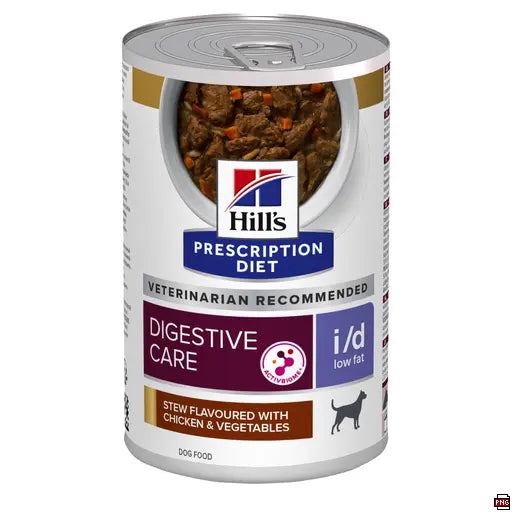 Hill’s Prescription Diet i/d Low Fat Wet Dog Food Stew with Chicken & Vegetables (12x354g) Hills