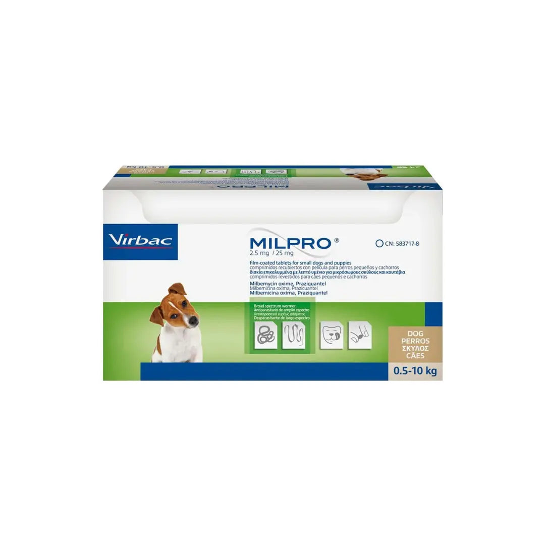Virbac Milpro Puppy 2.5mg/25mg Virbac