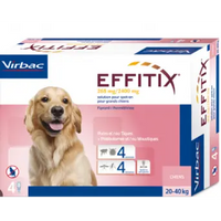 Effitix Spot On for Dogs 4 Pipettes Virbac