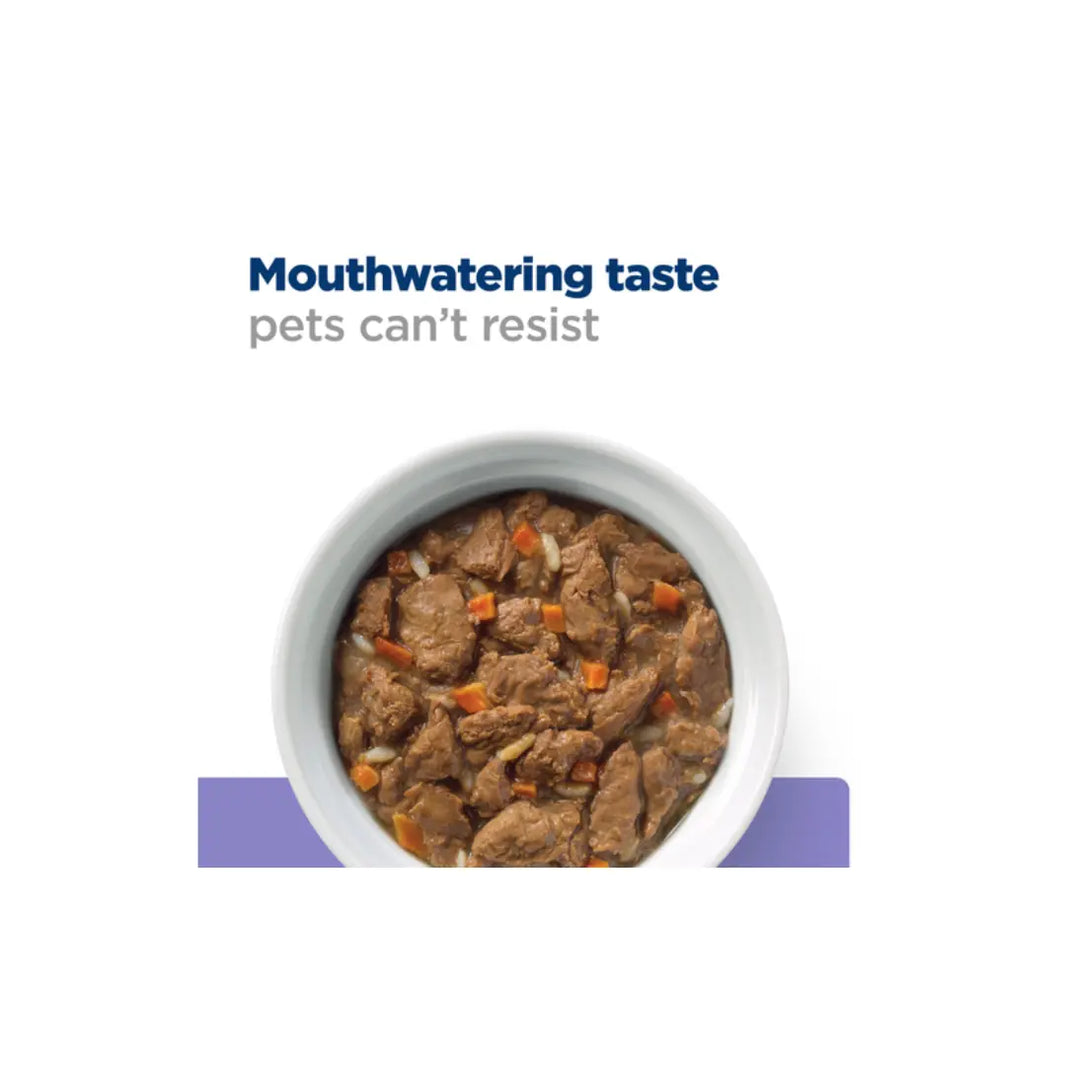 Hill's Prescription Diet i/d Low Fat Stew for Dogs flavoured with Chicken & Vegetables 354g Hills