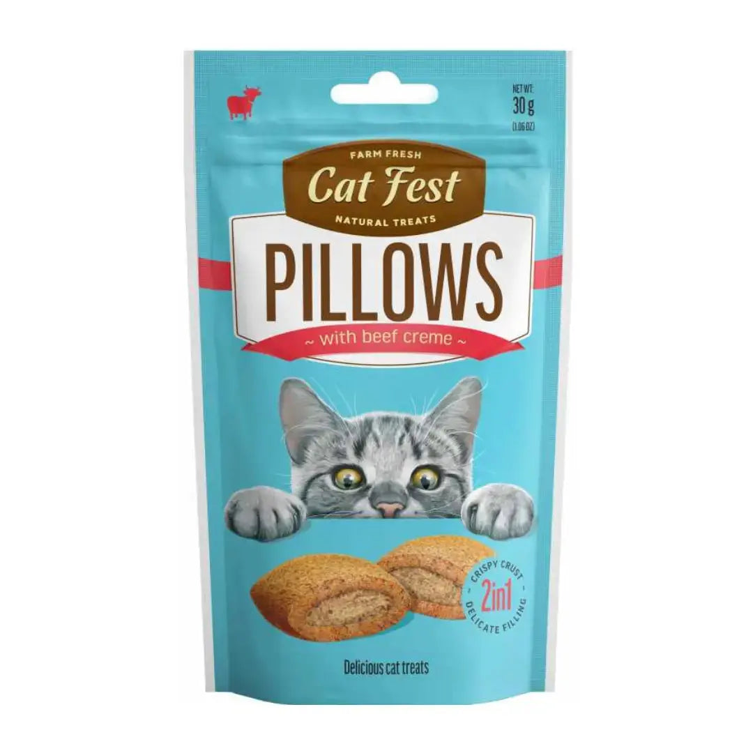 Cat Fest Pillows with Cream Cat Treat 30g Intervetclinic
