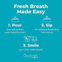 Oxyfresh Premium Pet Dental Care Solution Water Additive 473ml Oxyfresh