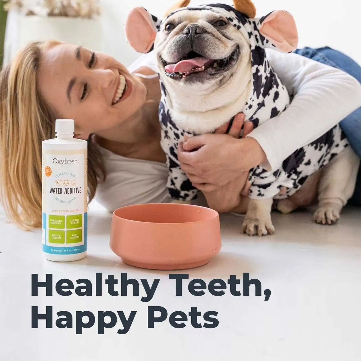 Oxyfresh Premium Pet Dental Care Solution Water Additive 473ml Oxyfresh