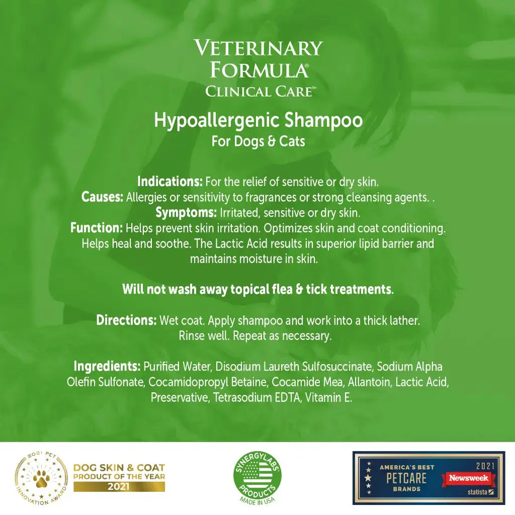 Synergy Labs VFCC Hypoallergenic Shampoo 473ml Synergy Labs
