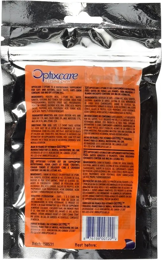 Optixcare L-Lysine Chews for Cats OptixCare