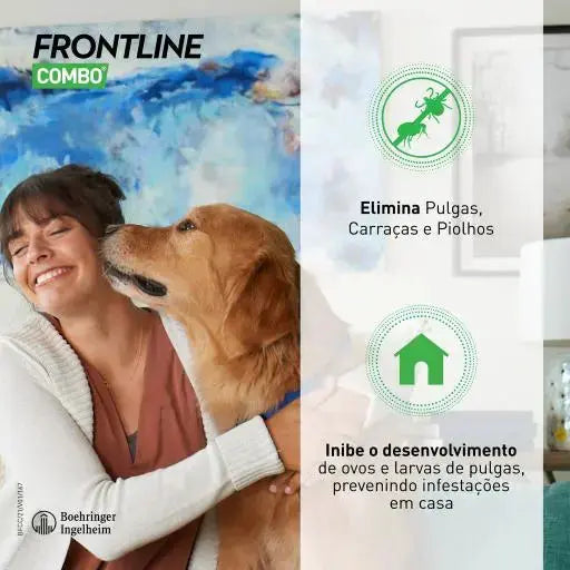 FRONTLINE FLEA & TICK SPOT ON COMBO FOR DOGS & HOME PROTECTION, 10 - 20 KG  | 3 Doses Boehringer Ingelheim