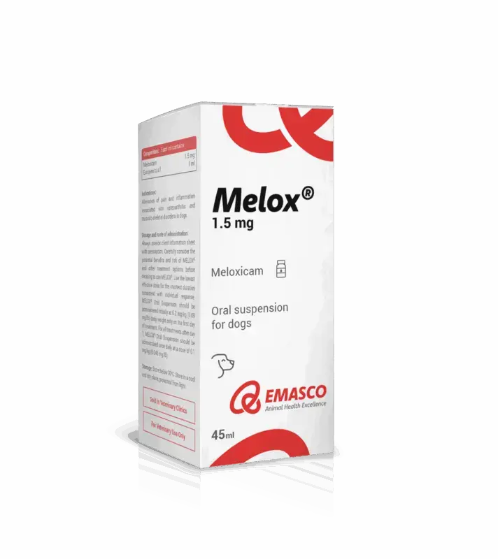 Melox Oral suspension for Cats and Dogs (45ml) (1.5mg/ml) EMASCO