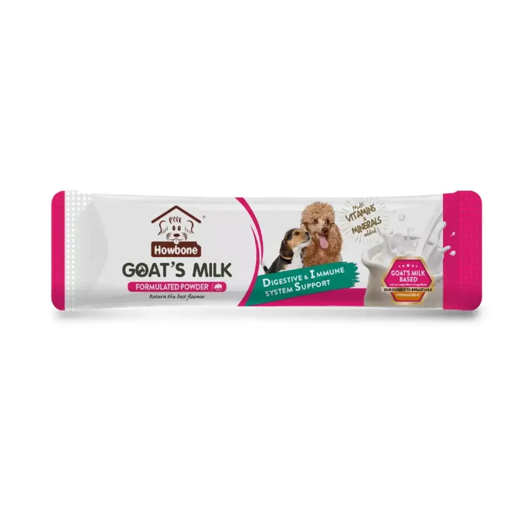 Howbone Dog Snack Goat's Milk Formulated Powder 12 x25g Howbone