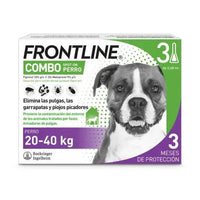 FRONTLINE FLEA & TICK SPOT ON COMBO FOR DOGS & HOME PROTECTION, 20 - 40 KG  | 3 Doses Boehringer Ingelheim