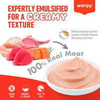 WANPY Superfoods Creamy Treat For Cat Tuna With Super Berries 70g