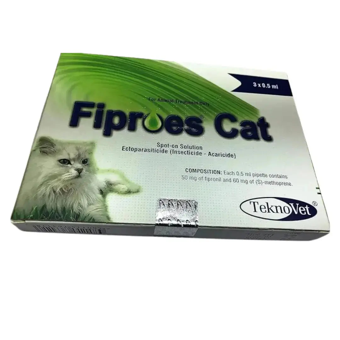 Fiproes Cat Spot on Solution for Ticks & Fleas Control TeknoVet