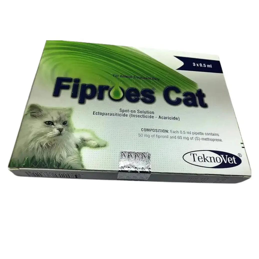Fiproes Cat Spot on Solution for Ticks & Fleas Control TeknoVet