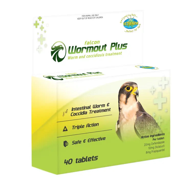 Falcon Wormout Plus 40 Tabs Vetafarm