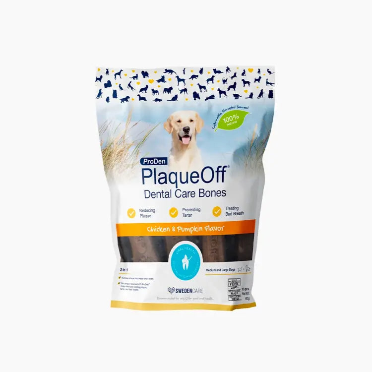 ProDen PlaqueOff Dental Care Bones 482G Sweden Care