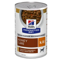 Hill’s Prescription Diet k/d Canine Stew with Chicken & added Vegetables Dog Food 354g Hills