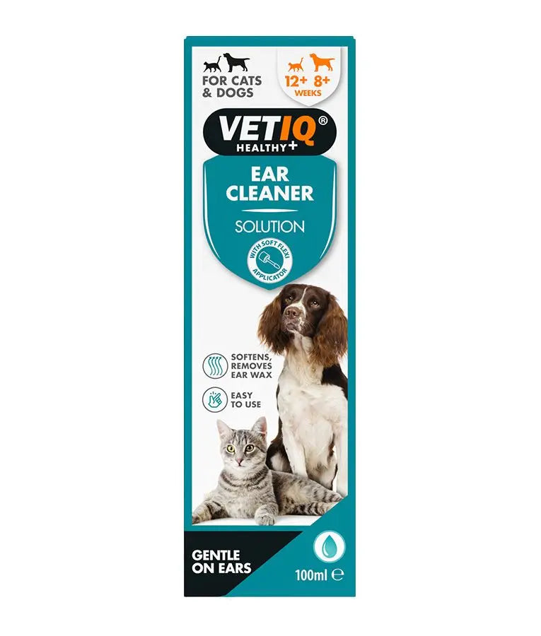 VetiQ Dog & Cat Ear Cleaner 100ml VET IQ